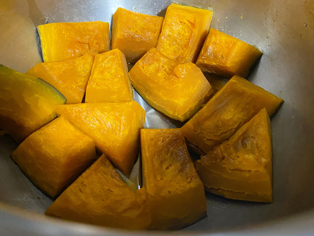 かぼちゃもホコホコに炊けるホットクック